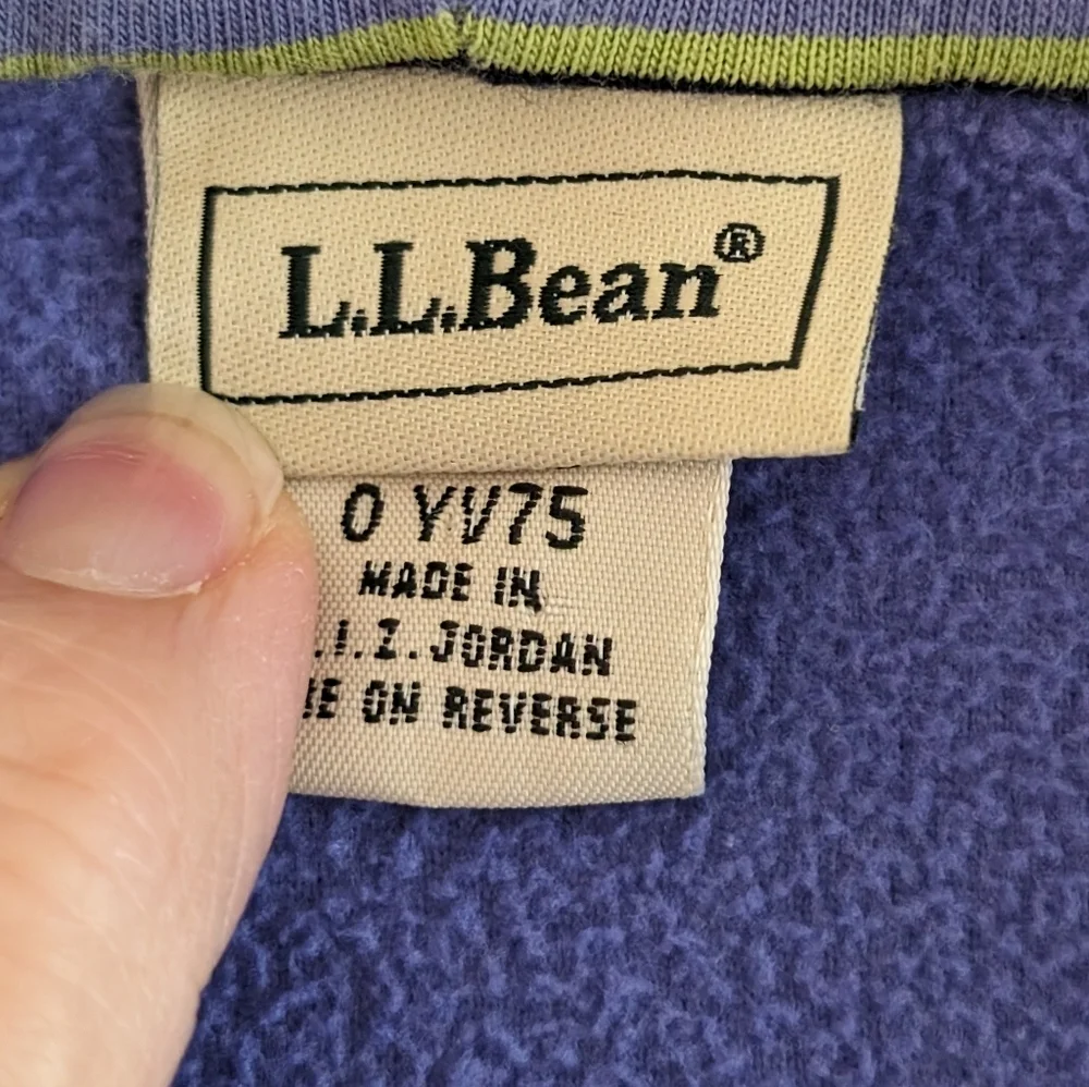 LL Bean Girls Cornflower Blue Fleece Warmup Suit Top 14/16 Pants 12 EUC